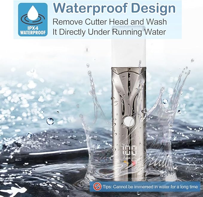 Dog Grooming Kit with LCD Display, 4 in 1 Dog Hair Trimmer for Paw Nail Grinder, Rechargeable Cordless Pet Cat Clippers, Professional Pet Paw Trimmer Nail Grinder Low Noise. Black-PurrikoPets