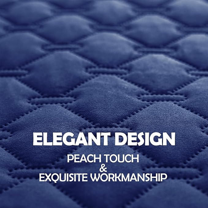 gogobunny 100% Double Sided Waterproof Dog Blanket Soft Pet Bed Cover Reversible Protect Furniture Couch Sofa Car for Puppy Cat Kids (Dark Navy/Light Navy, 30x80 Inch (Pack of 1))-PurrikoPets