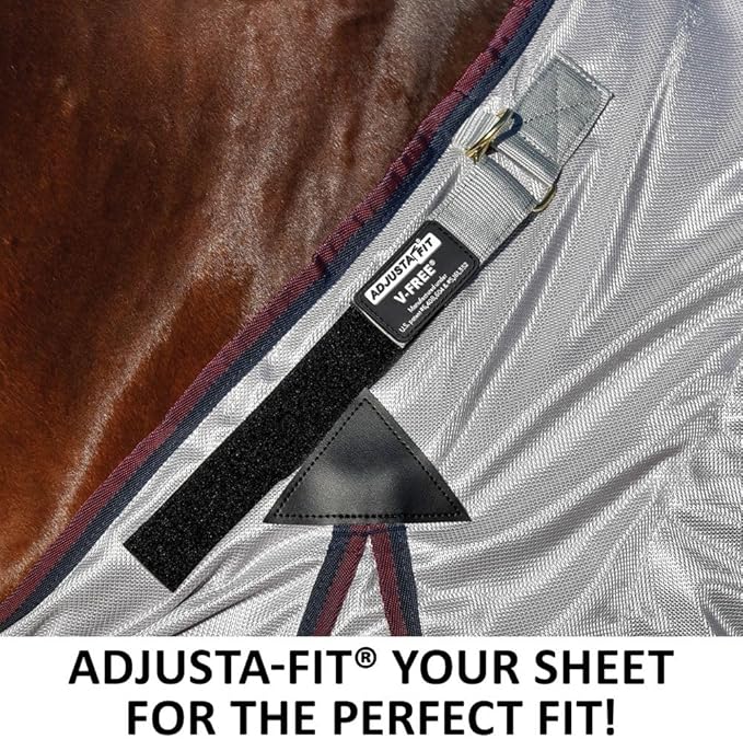 Dura-Tech RipGuard Adjusta-Fit Horse Fly Sheets | Self-Repairing Durability | Enhanced UV & Insect Protection | Ideal for All Horse Breeds-PurrikoPets