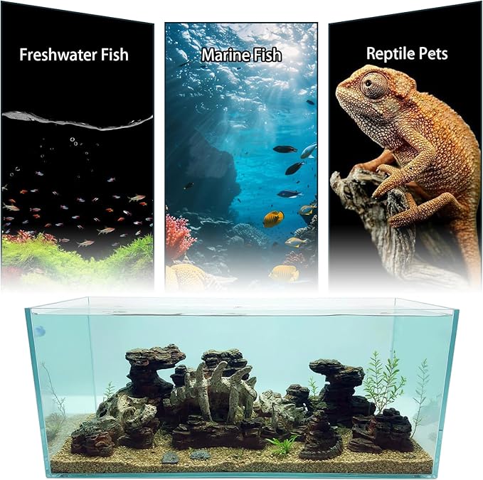Fish Tank Decor Rocks.Aquarium Decoration Model.Easy Superior Aquascape (Wilderness Keel)-PurrikoPets