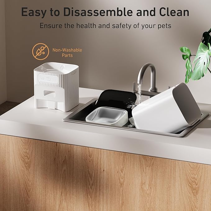 7L/29 Cups Automatic Dog Feeder, 5G WiFi Auto Cat Feeder with Desiccant Bag, Cat Food Dispenser, App Remote Feeding, Stainless Steel Bowl, Dual Power Supply, Ideal for 2-15mm Dry Food-PurrikoPets