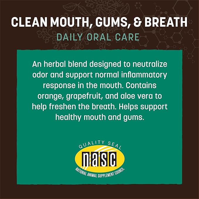 Earth Animal Herbal Remedies | Clean Mouth, Gums and Breath | 2 fl oz-PurrikoPets