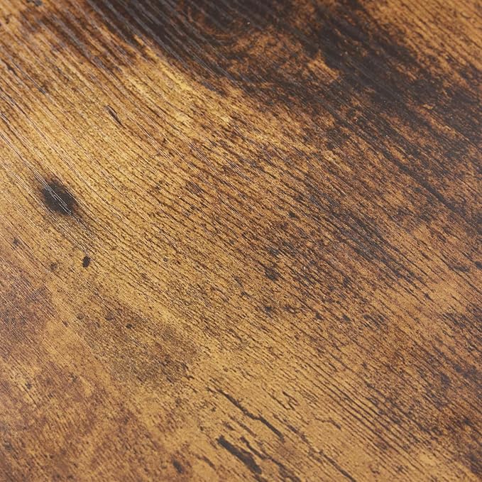 Entryway Table with Storage, Farmhouse Buffet Cabinet Coffee Bar Kitchen Island with Sliding Barn Doors & Shelves, Console Table for Kitchen, Dining Room, Living Room, Brown-PurrikoPets