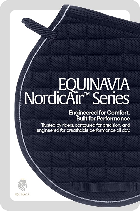 Equinavia Svalbard NordicAir™ Tech All Purpose Saddle Pad | Breathable Micromesh | Contoured Shape-PurrikoPets
