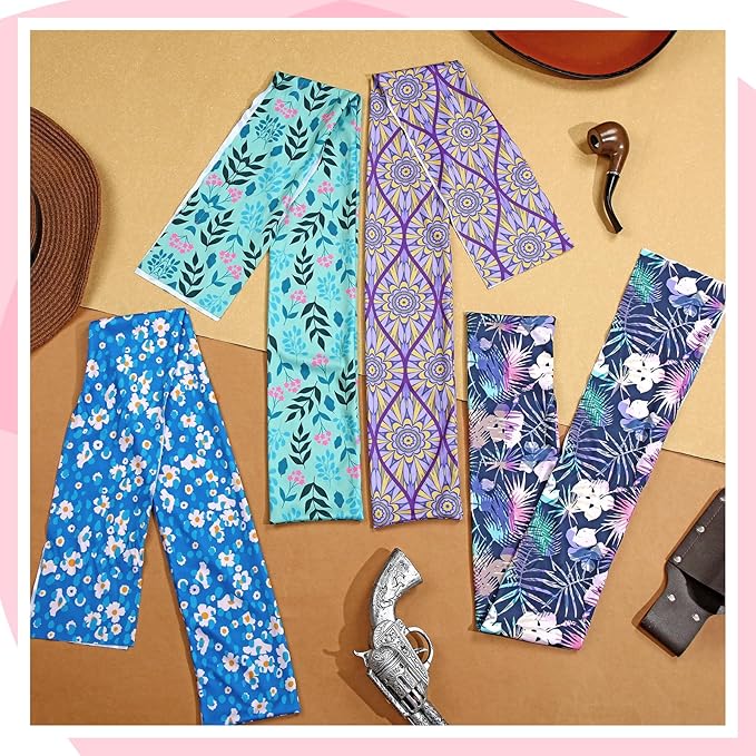 Eccliy 8 Pcs Horse Tail Bag Breathable Guard Stretchy 22" Slip on Horse Tail Wrap 2 Strand Closure Straps Grooming Supplies to Keep from Dirt Breakage Rubbing 8 Designs-PurrikoPets