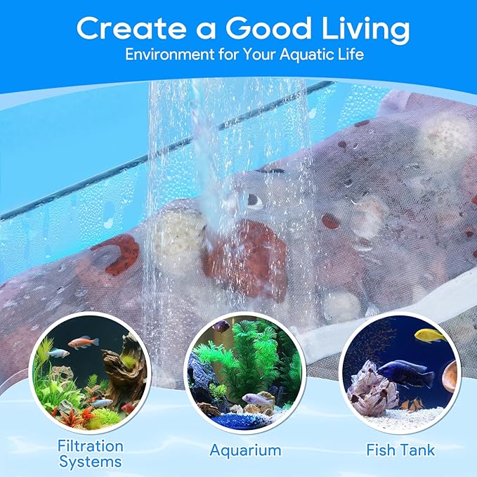 15PCS Media Bags for Aquarium, Extra Fine Mesh Bag Reusable Nylon Net Aquarium Filter Bags with Plastic Zipper for Extra Fine Resins Filter, 2.4 x 4 Inch-PurrikoPets