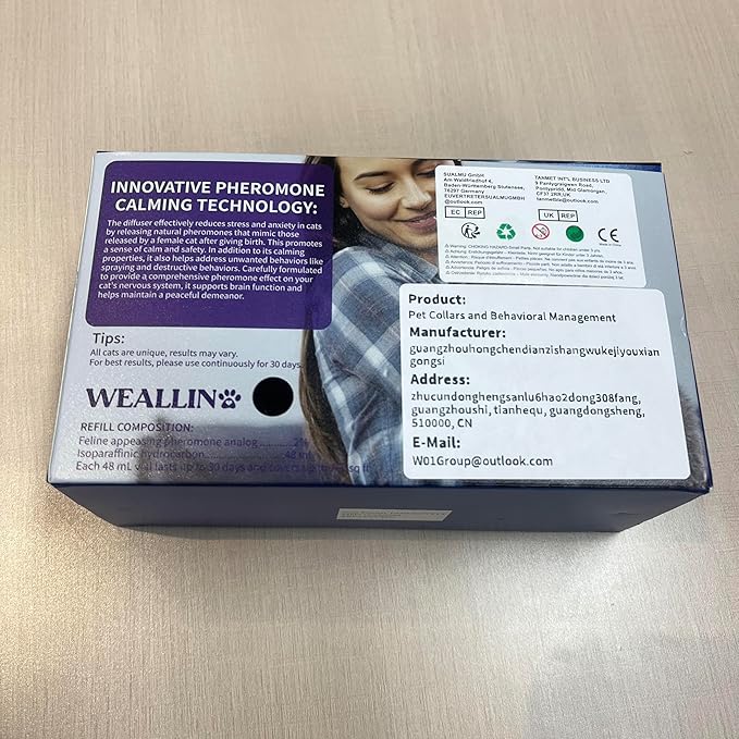 6 Pack Cat Calming Diffuser Refills - Cat Pheromones Calming Diffuser Refill Relieve Anxiety & Stress 6 Month Supply, Cat Pheromone Diffuser Refills (Fits All Common Diffuser Heads)-PurrikoPets