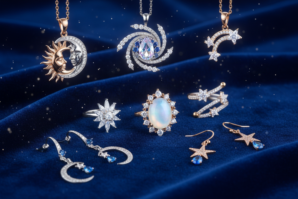 Celestial Glow: Earrings, Pendants & Rings That Shine Like the Stars
