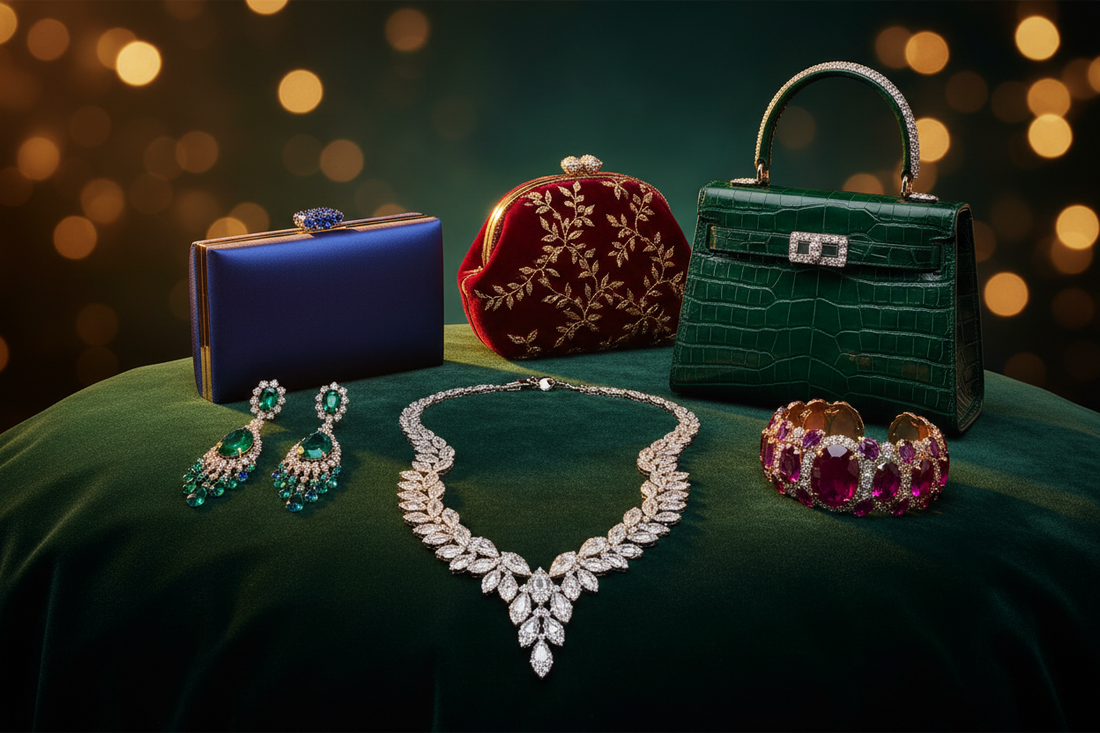 Evening Shine: Night Gala Jewelry & Elegant Bags for Special Occasions