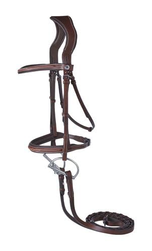 Dover Saddlery Ergonomic Hunter Bridle - Oakbark - Cob-C/S-PurrikoPets