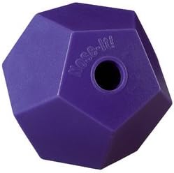 Dover Saddlery Flat Fill Nose-It Treat Ball for Horses, Dogs and More - Purple-PurrikoPets