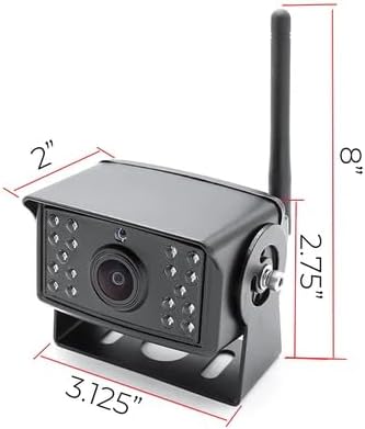 FalconEye Electronics 2nd Generation 200-300Ft Wireless Range Backup Camera for Trucks, Fleets. HD, 7inch LCD (3 Cam System)-PurrikoPets