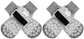 EXPAWLORER Anti Slip Dog Socks to Prevent Licking Paws, Dog Shoes for Hot Pavement, Dog Booties for Small Medium Large Senior Dogs, Traction Control Boots & Paw Protectors for Hardwood Floors-PurrikoPets