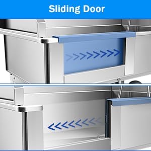 34'' Dog Washing Station for Small Dogs Grooming Tub Bathing Station Professional Pet Wash Station Bathtub for Home with Sliding Door, Faucet, Steps-PurrikoPets