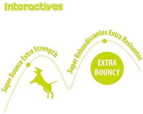 ALL FOR PAWS Interactive Super Bounce Tennis Balls Dog Toy, Pet Safe Toys for Exercise and Training, 2.5 Inch Diameter (6 Pack)-PurrikoPets