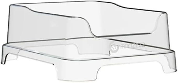 1 Transparent Cat Litter Splash Shield Plus (5-Pack) Disposable Litter Boxes. Small, Quick and Easy Disposal. Shallow for Small Pets, Senior Cats, Kittens-PurrikoPets