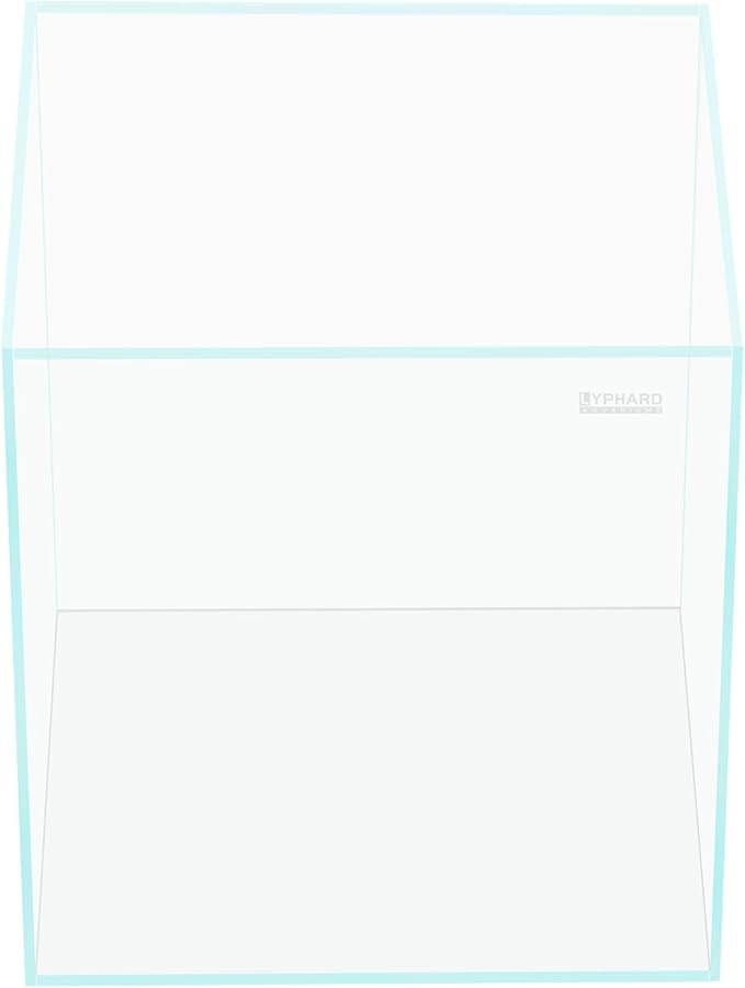 39 Gallon Tall Rimless Aquarium, Ultra Clear Low Iron Large Fish Tank, L19.7×W19.7×H23.6 Glass Thickness 10mm with EVA Foam Leveling Mat-PurrikoPets