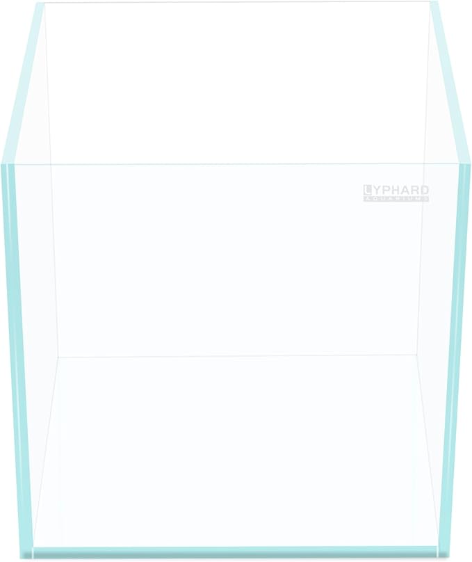 33 Gallon Cube Rimless Aquarium, Ultra Clear Low Iron Large Fish Tank, L19.7×W19.7×H19.7 Glass Thickness 8mm with EVA Foam Leveling Mat-PurrikoPets