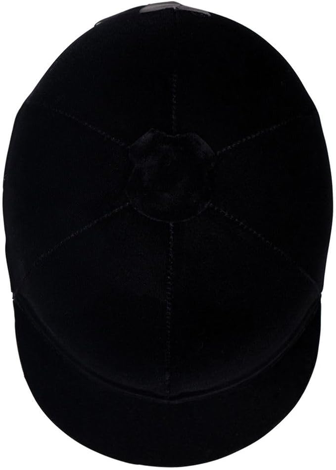 Dura-Tech Velvet Horse Riding Hunt Cap | Classic English Equestrian | Hunter Class Elegance | Use in Breed Show | Color Black-PurrikoPets