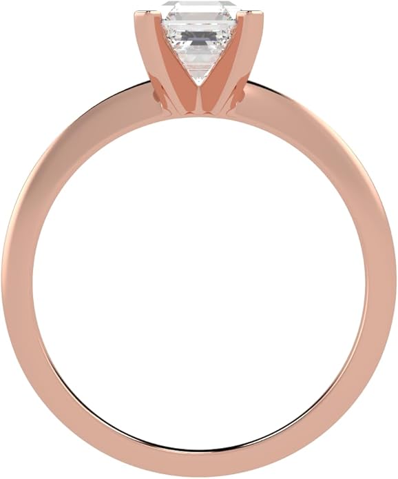 1 to 5 Carat LAB GROWN Solitaire IGI CERTIFIED Diamond Engagement Ring (E-F Color VS2-SI1 Clarity)