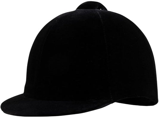 Dura-Tech Velvet Horse Riding Hunt Cap | Classic English Equestrian | Hunter Class Elegance | Use in Breed Show | Color Black-PurrikoPets