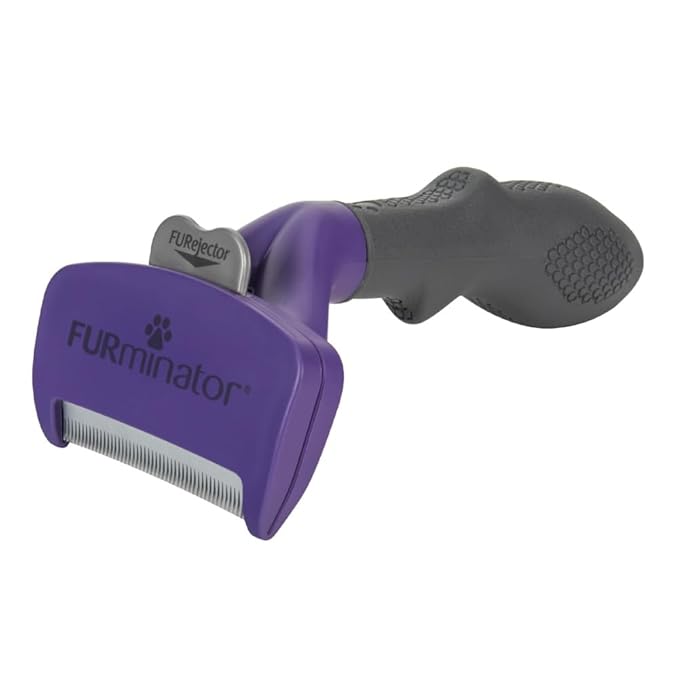 FURminator deShedding Tool For Medium/Large Cats, Short Hair, Removes Loose Hair From Shedding-PurrikoPets