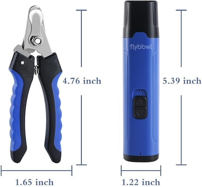 Dog Nail Grinder Quiet: Silent Grind Pro Dog Nail Trimmers - Cat Nail Clippers for Indoor Cats - Dog Nail Trimmers for Large Medium Small Dogs and Cats-PurrikoPets