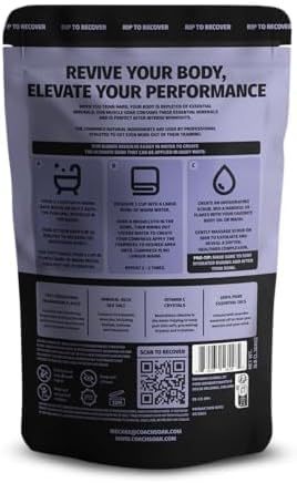 3 Pack Bundle: Coach Soak Recovery Bath Soak, Epsom Salt Bulk, Bath Salts Bulk, 3 Pack Bundle, Total of 9 Pounds (Eucalyptus, Lavender, Citrus)-PurrikoPets