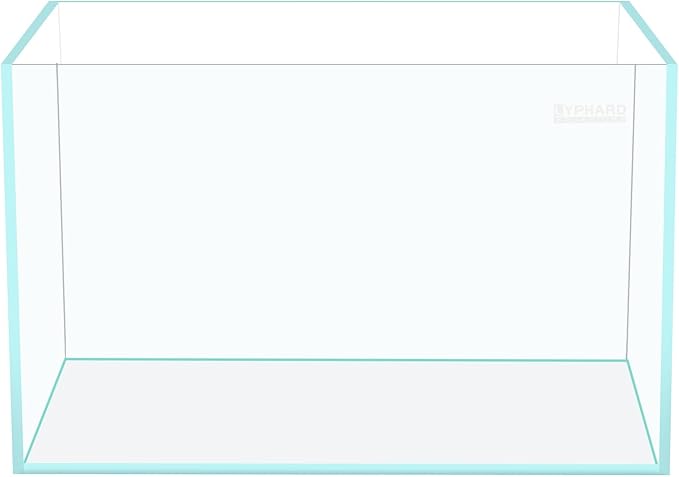 15 Gallon Rimless Aquarium, Ultra Clear Glass Low Iron Rectangular Fish Tank L19.6×W13×H13.8 Inches Thickness 6mm with EVA Foam Mat Included-PurrikoPets