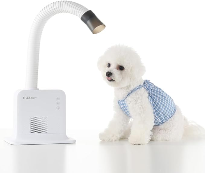 DUZ V2Pro Advanced & Energy-Efficient Pet Grooming Dryer: Powerful Airflow, Low Wattage, Hands-Free Operation, Quiet & Stress-Free Grooming Solution, Ideal for All Coats-PurrikoPets