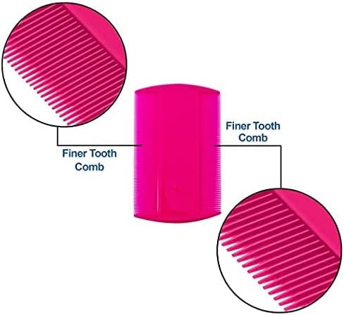 Dog Flea Comb for Grooming, Lice Comb for Dogs, Double Sided Professional Comb Set to Remove Fleas and Lice, Fine Tooth Comb for Large or Small Cats and Dogs-PurrikoPets