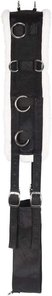 Dura-Tech Fleece Lined Training Surcingle for Horses | Essential for Lunging Work | Comfortable Fleece Lining | Durable Poly Material | Versatile D-Ring Placement | Suitable for All Training Levels-PurrikoPets