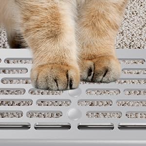 Enclosed Stainless Steel Cat Litter Box with Lid, XL Extra Large Litter Box for Big Cats, Metal Litter Pan High Sided, Never Absorbs Odors, Anti-Urine Leakage, Include Scoop (SH-Light Gray)-PurrikoPets