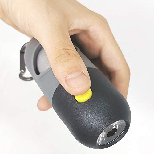 Dog Poop Bag Dispenser with Built-in LED Flashlight and Metal Clip for Leash, Pet Waste Bag Holder, Dog Walking Accessory (Black)-PurrikoPets