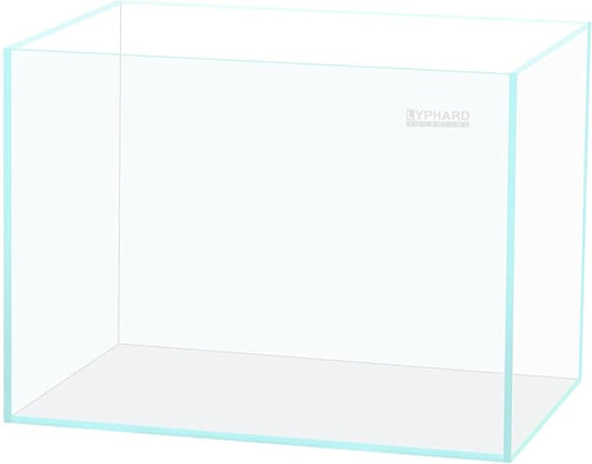 9.5 Gallon Rimless Aquarium, Ultra Clear Glass Low Iron Small Fish Tank for Betta, L15.7×W11.8×H11.8 Inches Thickness 5mm with EVA Foam Mat Included-PurrikoPets