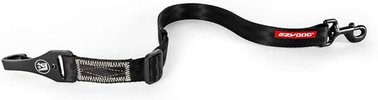 EzyDog Click ISOFIX Cargo - Dog Seat Belt Car Harness Attachment for Dogs - Adjustable Dog Restraints Seatbelts for Car Travel and Safety - (24in - 40in, Black)-PurrikoPets