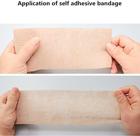 6 Pack 3" x 5 Yards Self Adhesive Bandage Wrap Breathable Cohesive Vet Wrap for Pets, Elastic Self-Adherent Tape for Sports, Wrist, Ankle (Mixed Colors)-PurrikoPets