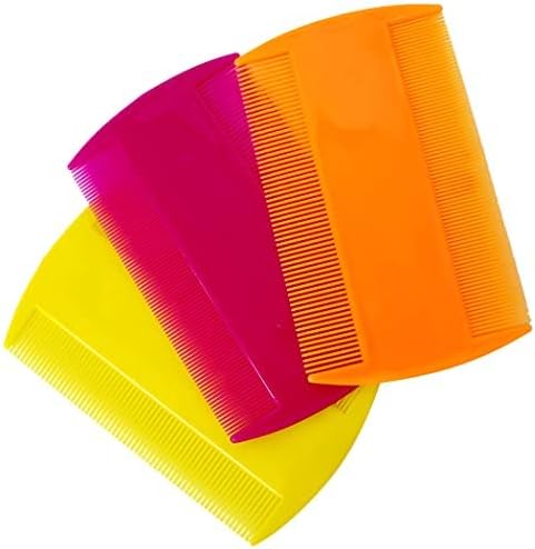 Dog Flea Comb for Grooming, Lice Comb for Dogs, Double Sided Professional Comb Set to Remove Fleas and Lice, Fine Tooth Comb for Large or Small Cats and Dogs-PurrikoPets