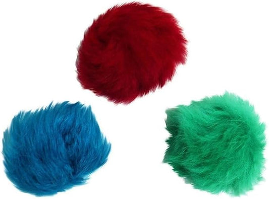 3 Count of Bat Arounds: Fur Ball Cat Toy from Da Bird-PurrikoPets