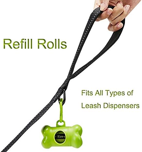 ECO-CLEAN Dog Poop Bags, 24 Rolls/360 Bags with Dispenser, Dog Waste Bags, Unscented, Leak-Proof, Easy Tear-Off-PurrikoPets