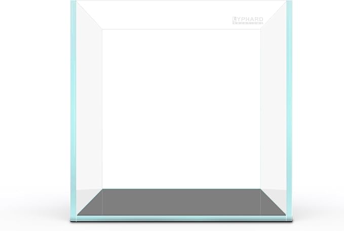 33 Gallon Cube Rimless Aquarium, Ultra Clear Low Iron Large Fish Tank, L19.7×W19.7×H19.7 Glass Thickness 8mm with EVA Foam Leveling Mat-PurrikoPets