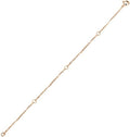 14K Gold Chain Extender for Women, Yellow Gold/White Gold/Rose Gold Adjustable Gold Necklace Anklet EXtension Chain, Available in 2/3/4 Inch