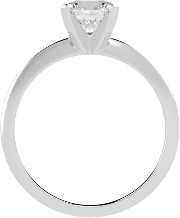 1 to 5 Carat LAB GROWN Solitaire IGI CERTIFIED Diamond Engagement Ring (E-F Color VS2-SI1 Clarity)