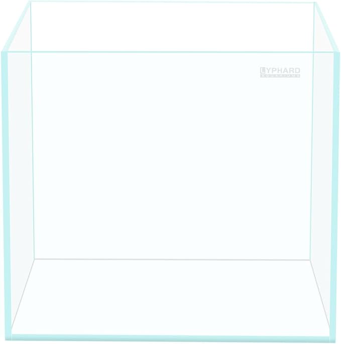 21 Gallon Rimless Aquarium Tall Tank, Ultra Clear Low Iron Big Fish Tank, L15.8×W15.8×H19.7 Glass Thickness 6mm with EVA Foam Leveling Mat-PurrikoPets