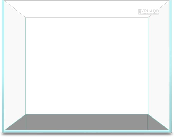 2.5 Gallon Rimless Aquarium Tank, Ultra Clear Low Iron Nano Fish Tank for Betta Shrimp, L11.8×W5.5×H9.8 Glass Thickness 5mm with EVA Foam Leveling Mat-PurrikoPets