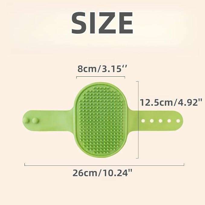 4-Pack Silicone Cat Brush Set, Pet Scratcher and Massager – Adjustable Pet Deshedding Brush, Bath Brush for Cats and Dogs, Suitable for Furniture Legs & Corners (4PCS (2 Yellow + 2 Green))-PurrikoPets