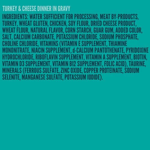 A Strong Heart Canned Wet Cat Food, Turkey & Cheese Dinner in Gravy - 5.5 oz Cans (Pack of 24), Made in The USA with Real Turkey-PurrikoPets