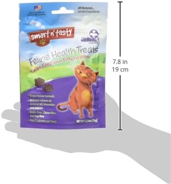 Emerald Pet Feline Health Chews Hairball Support — Natural Grain Free Feline Hairball Control Chews — Hairball Control Cat Supplements for Hairball Prevention and Elimination — Made in USA, 2.5 oz-PurrikoPets