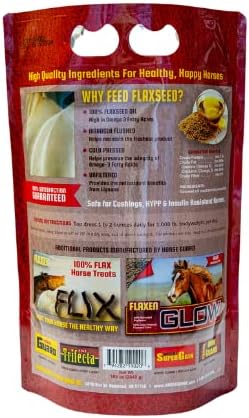 Flaxen Flow 3 L, 100% Flax Seed Oil for Horses, Rich in Omega-3 and Omega-6 Fatty Acids-PurrikoPets