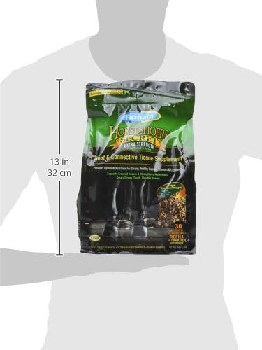 Farnam Horseshoer's Secret EXTRA STRENGTH Hoof Supplements & Connective Tissue Supplement, Promotes strong, healthy hooves, tendons & ligaments, 3.75 lbs., 30 day supply-PurrikoPets